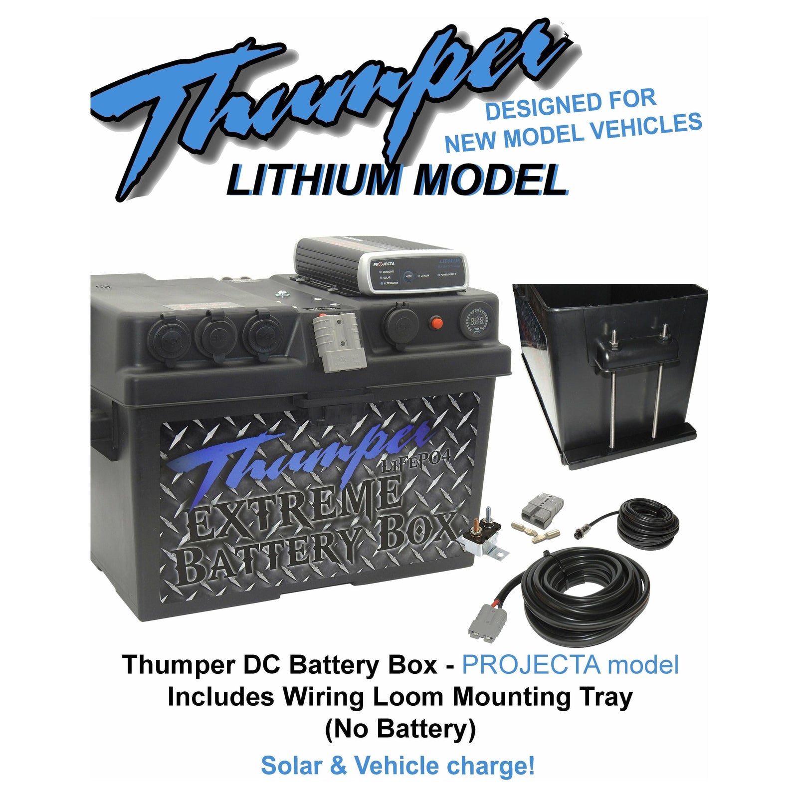 Thumper Projecta DC DC Charger Battery Box LITHIUM package(s) IDC25L Home of 12 Volt Online