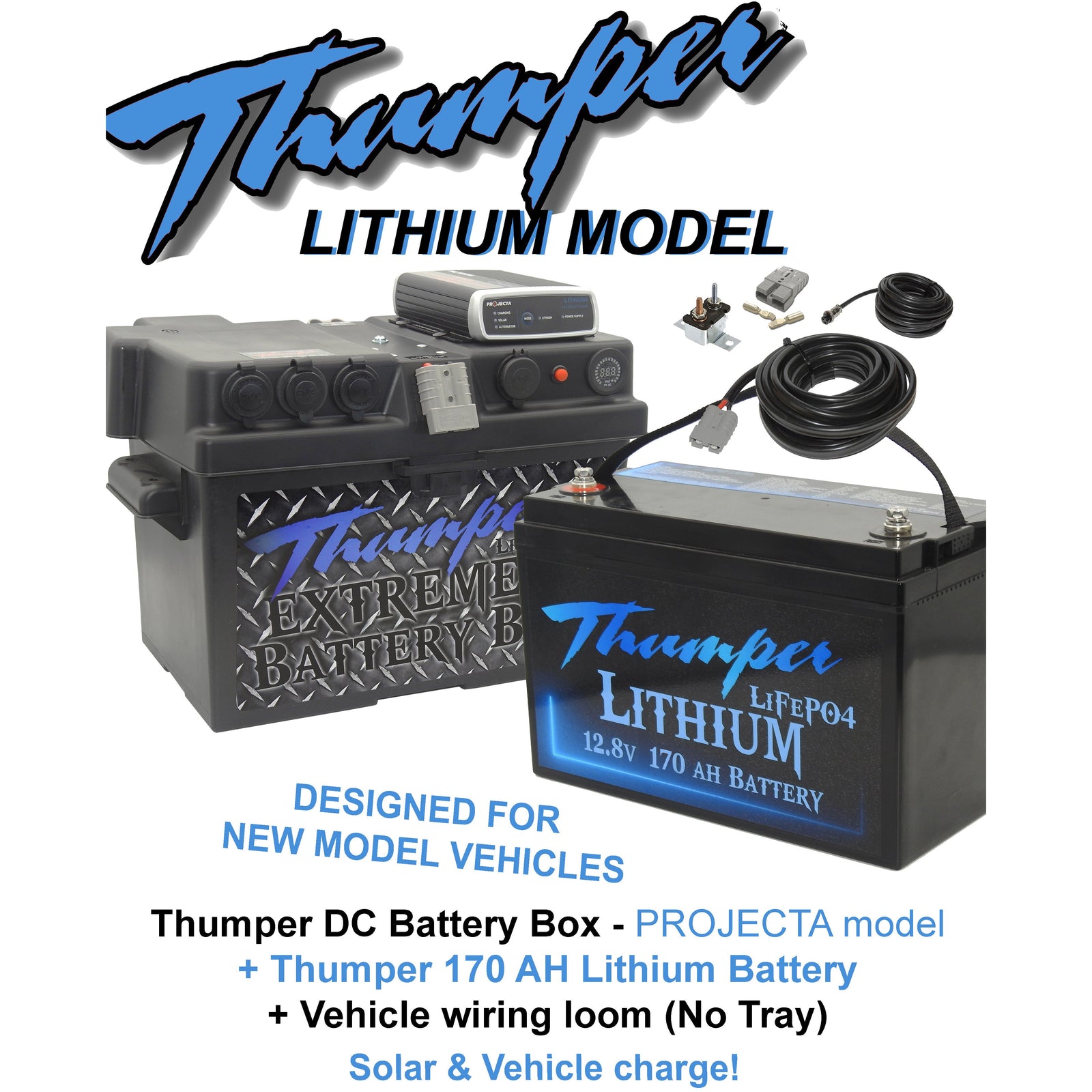Thumper Projecta DC DC Charger Battery Box LITHIUM package(s) IDC25L Home of 12 Volt Online
