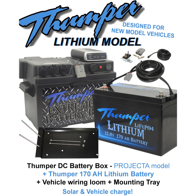 Thumper Projecta DC Battery Box LITHIUM package(s) | IDC25L | Bonus REMOTE head worth $150.00 - Home of 12 Volt Online