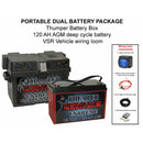 Thumper Battery Box + Extreme 120 AH AGM + VSR loom - Home of 12 Volt Online