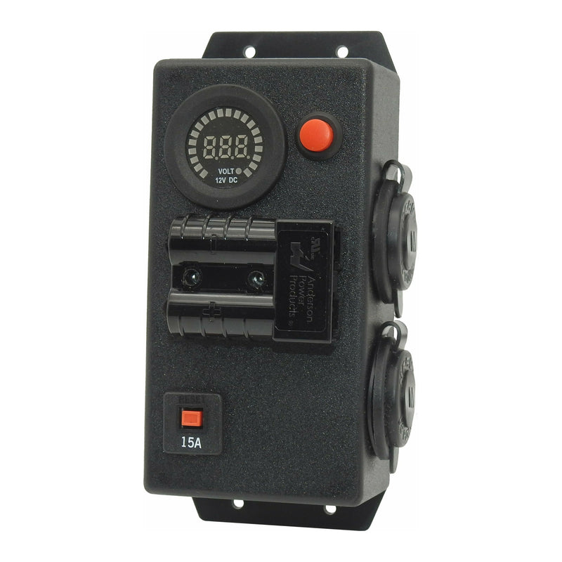 12 Volt / 24 Volt Control Box VOLT - Right mount - 2 x Merit socket + 50Amp Anderson - Home of 12 Volt Online