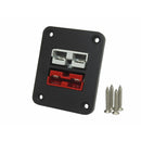 TWIN Thumper 50 Amp Anderson flush mount panel with 1 x Red 1 x Grey Anderson (flush mount) (TSP-016-RG) - Home of 12 Volt Online