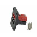 TWIN Thumper 50 Amp Anderson flush mount panel with 1 x Red 1 x Black (flush mount) (TSP-016-RB) - Home of 12 Volt Online