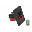 TWIN Thumper 50 Amp Anderson flush mount panel with 1 x Red 1 x Black (flush mount) (TSP-016-RB) - Home of 12 Volt Online