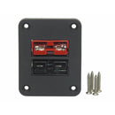 TWIN Thumper 50 Amp Anderson flush mount panel with 1 x Red 1 x Black (flush mount) (TSP-016-RB) - Home of 12 Volt Online