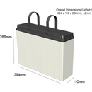 Slim line Predator GEL 100 AH Deep cycle Battery (FTG12-100) - Home of 12 Volt Online