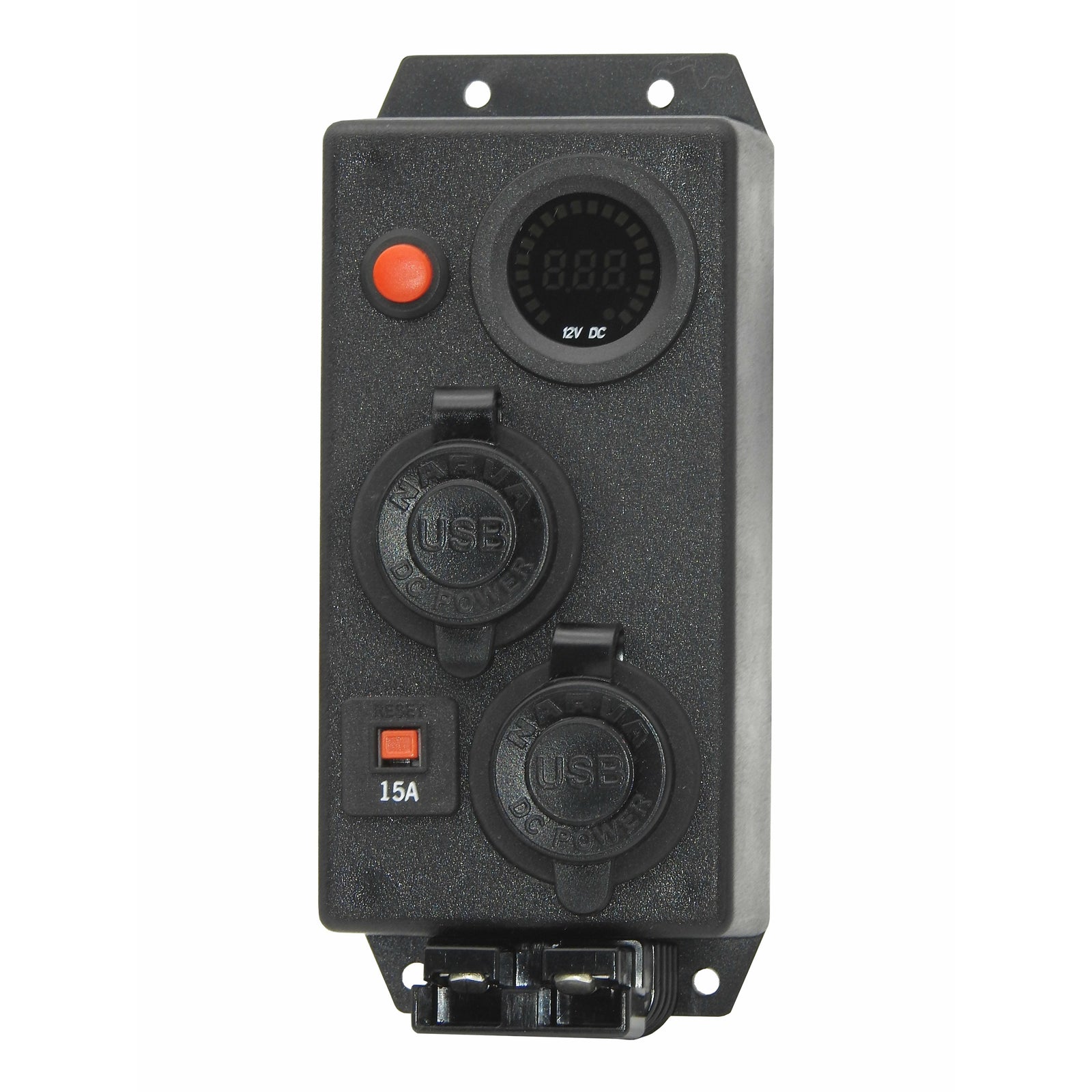 Control Box VOLT 12V Front mount - 2 x Dual USB + 50 Amp Anderson #41