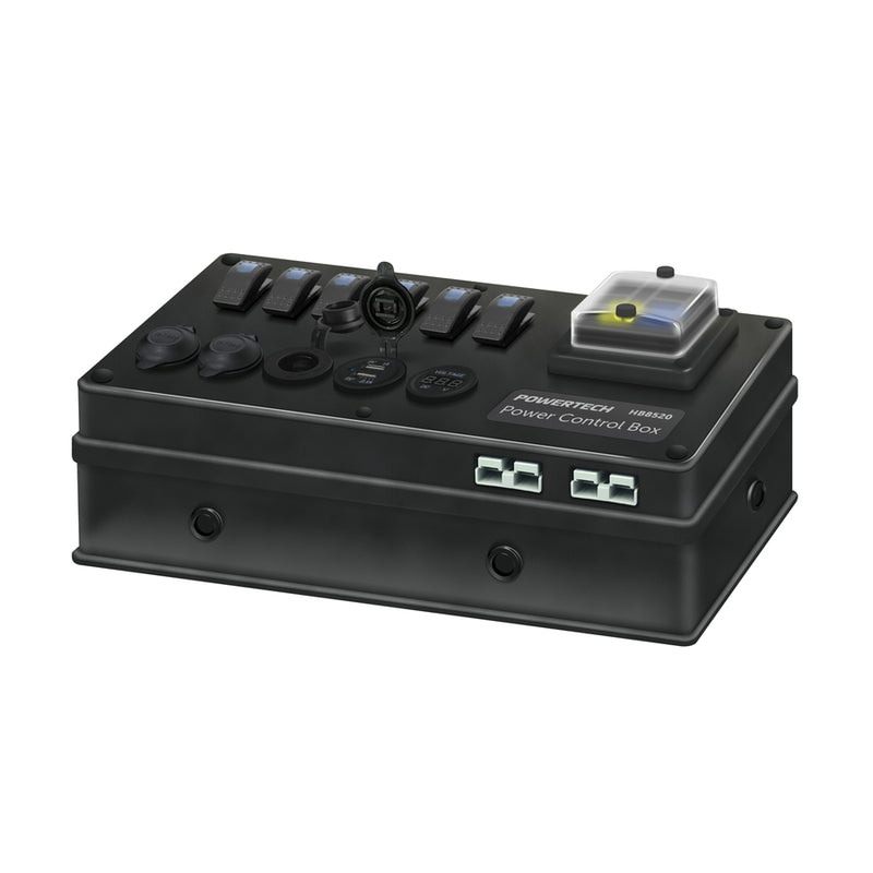 DC Control Box for External Battery with Voltage Display (HB8520) - Home of 12 Volt Online