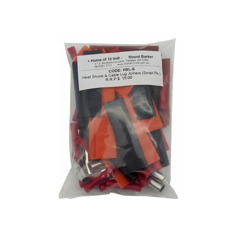 Heatshink packet with lugs Small (HSL-S) - Home of 12 Volt Online