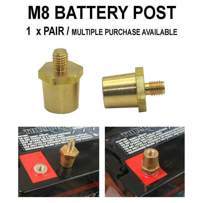 Battery M8 High crank conversion terminal posts M8Posts - Home of 12 Volt Online