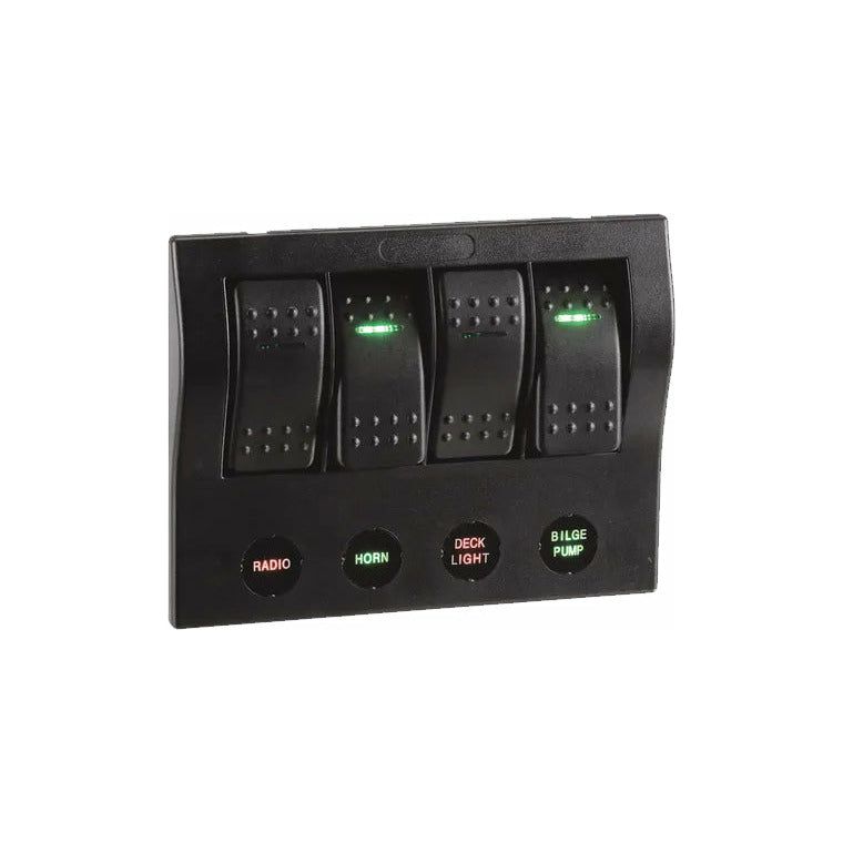 Narva Switch Panel 4-Way LED Switch Panel with Circuit Breaker Protection | 63191 - Home of 12 Volt Online