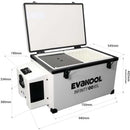 EvaKool Infinity Fibreglass Series 85 Lt Fridge Freezer | RFB85-FF - Home of 12 Volt Online
