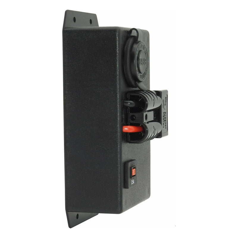 12 Volt / 24 Volt Control Box RIGHT - Dual USB + Cigarette + Engel + 50Amp Anderson - Home of 12 Volt Online