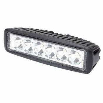 Roadvision LED Work Light Rect SPOT BEAM 10-30V 6 x 3W LEDs 18W 1080lm IP67 160x63x45mm | RWL118S - Home of 12 Volt Online
