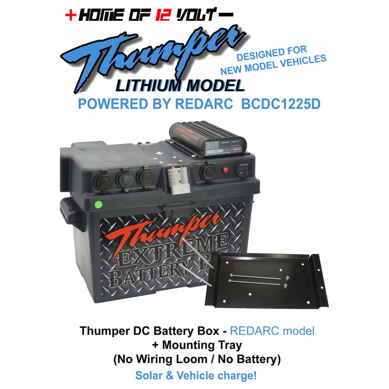 Thumper REDARC DC Battery Box Standard model | Multi-Chemistry | Low Voltage - Home of 12 Volt Online