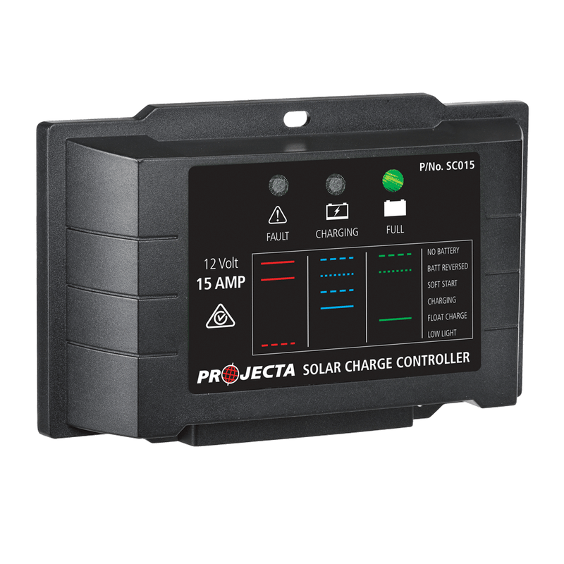 Solar - SC015 -Projecta Automatic 12V 15A 4 Stage Solar Charge Controller - Home of 12 Volt Online