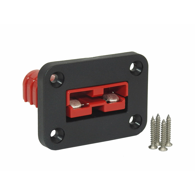 Thumper 50 Amp Anderson Panel with RED Anderson connector (flush mount) (TSP-014-R) - Home of 12 Volt Online