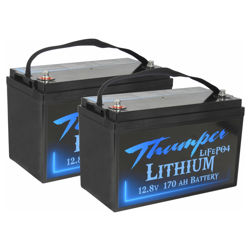 Twin Pack | 2 x Thumper Lithium 170 AH LiFePO4 Battery | Combined 300 Amp cont. discharge - Home of 12 Volt Online