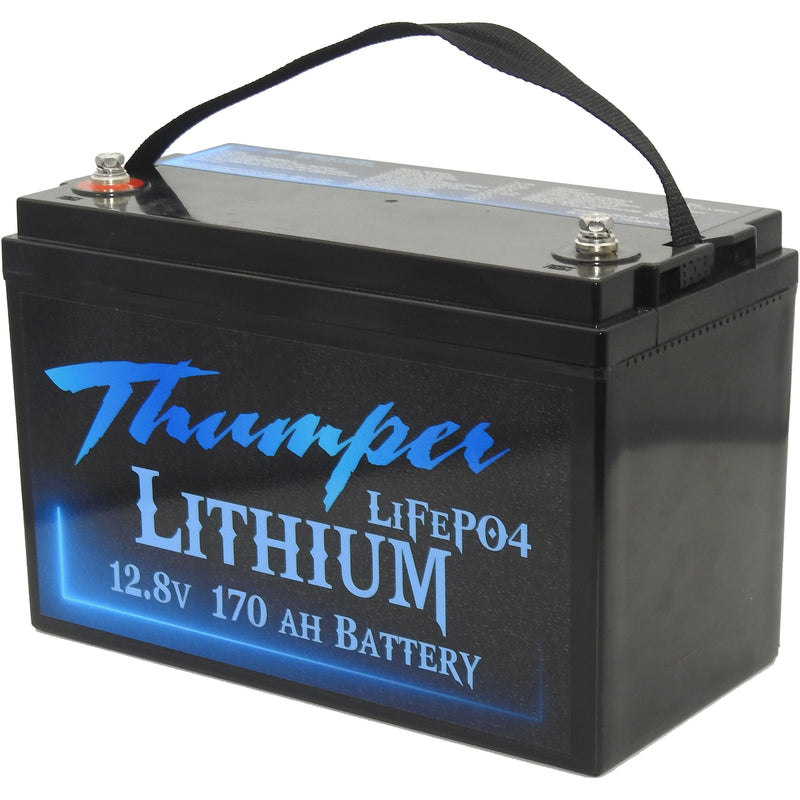 Thumper Lithium 170 AH LiFePO4 Battery + REDARC Core BCDCN1240 40 Amp DC Charger + Fuses Lugs and Heatshrink - Home of 12 Volt Online