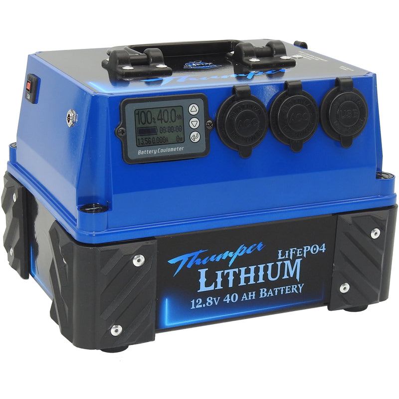 Thumper Lithium 40 AH Battery Pack | Dual Battery system | Bonus Remote Head package! - Home of 12 Volt Online