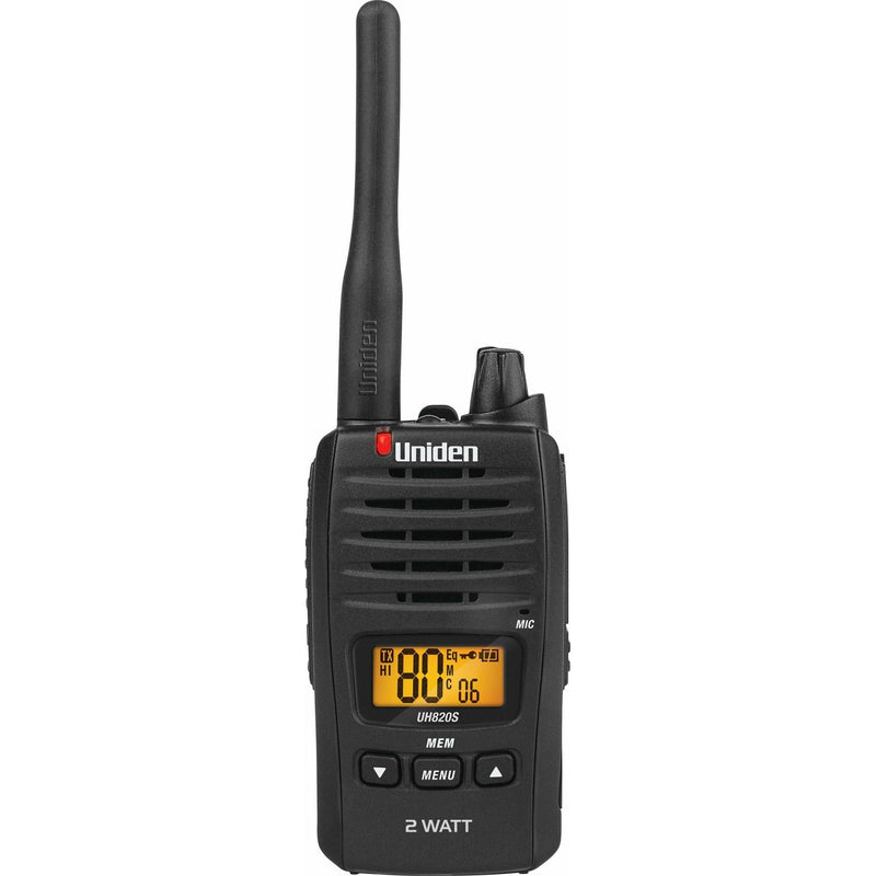 Uniden 80 Channels 2 Watt UHF Handheld Radio | UH820S-2 - Home of 12 Volt Online