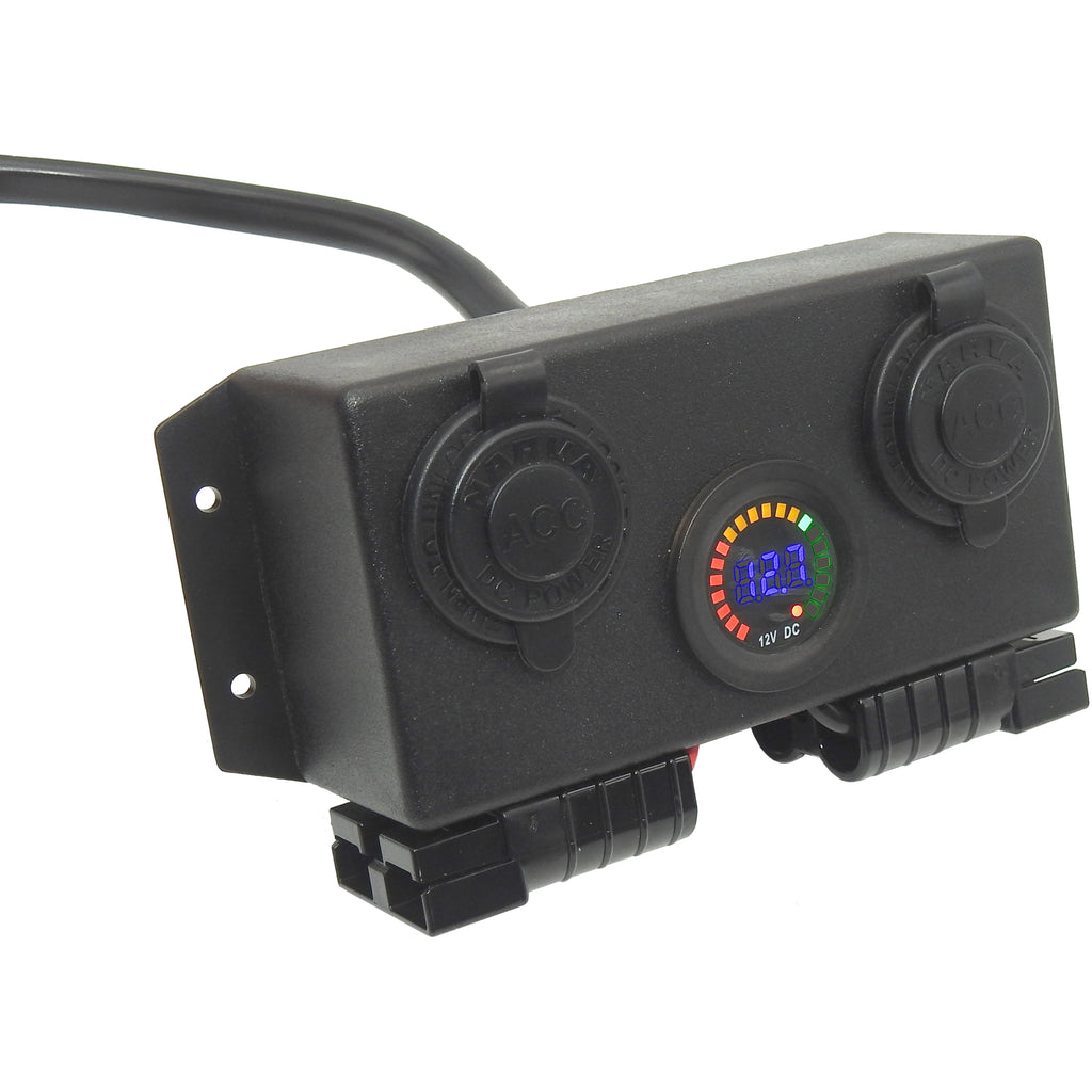 Control Module Weatherproof Weatherproof model Control Box with Volt meter 2 x sockets 2 x 50 Amp