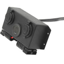 Waterproof model Control Box with Vole meter 2 x sockets 2 x 50 Amp Anderson - Home of 12 Volt Online