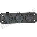 Accessory Plate - 3 gang - Cig / Merit / Engel / USB / Volt - Home of 12 Volt Online
