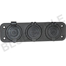 Accessory Plate - 3 gang - Cig / Merit / Engel / USB / Volt - Home of 12 Volt Online