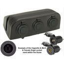 Accessory Dome - 3 gang - Cig / Merit / Engel / USB / Volt - Home of 12 Volt Online