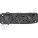 Accessory Plate - 3 gang - Cig / Merit / Engel / USB / Volt - Home of 12 Volt Online