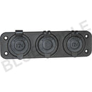 Accessory Plate - 3 gang - Cig / Merit / Engel / USB / Volt - Home of 12 Volt Online
