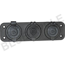 Accessory Plate - 3 gang - Cig / Merit / Engel / USB / Volt - Home of 12 Volt Online