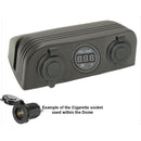 Accessory Dome - 3 gang - Cig / Merit / Engel / USB / Volt - Home of 12 Volt Online