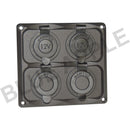 Accessory Plate - 4 gang - Cig / Merit / Engel / USB / Volt - Home of 12 Volt Online