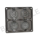 Accessory Plate - 4 gang - Cig / Merit / Engel / USB / Volt - Home of 12 Volt Online