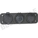Accessory Plate - 3 gang - Cig / Merit / Engel / USB / Volt - Home of 12 Volt Online