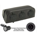 Accessory Dome - 3 gang - Cig / Merit / Engel / USB / Volt - Home of 12 Volt Online