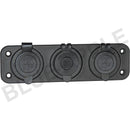 Accessory Plate - 3 gang - Cig / Merit / Engel / USB / Volt - Home of 12 Volt Online