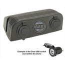 Accessory Dome - 3 gang - Cig / Merit / Engel / USB / Volt - Home of 12 Volt Online