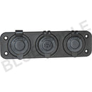 Accessory Plate - 3 gang - Cig / Merit / Engel / USB / Volt - Home of 12 Volt Online