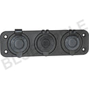 Accessory Plate - 3 gang - Cig / Merit / Engel / USB / Volt - Home of 12 Volt Online