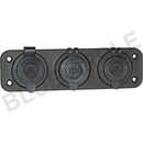 Accessory Plate - 3 gang - Cig / Merit / Engel / USB / Volt - Home of 12 Volt Online