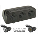 Accessory Dome - 3 gang - Cig / Merit / Engel / USB / Volt - Home of 12 Volt Online