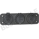Accessory Plate - 3 gang - Cig / Merit / Engel / USB / Volt - Home of 12 Volt Online