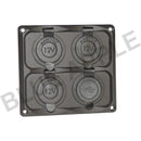 Accessory Plate - 4 gang - Cig / Merit / Engel / USB / Volt - Home of 12 Volt Online