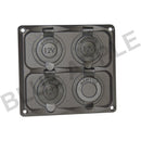 Accessory Plate - 4 gang - Cig / Merit / Engel / USB / Volt - Home of 12 Volt Online