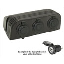 Accessory Dome - 3 gang - Cig / Merit / Engel / USB / Volt - Home of 12 Volt Online