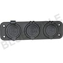 Accessory Plate - 3 gang - Cig / Merit / Engel / USB / Volt - Home of 12 Volt Online