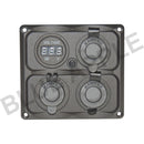 Accessory Plate - 4 gang - Cig / Merit / Engel / USB / Volt - Home of 12 Volt Online